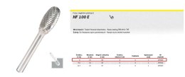 KLINGSPOR FREZ Z WĘG.SPIEKA.HF 100 E /8mm/909 ELIPSA FI=8,0x15mm,TRZ.6mm,TYP TRE