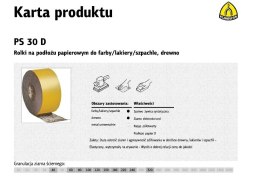KLINGSPOR PAPIER ROLKA 115mm PS30D P 80 (50mb)