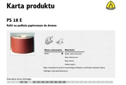 KLINGSPOR PAPIER ROLKA 150mm 150 PS18E (50mb)