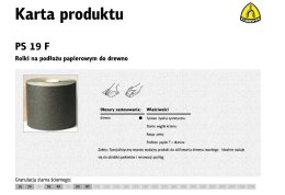 KLINGSPOR PAPIER ROLKA 200mm 80 PS19F (50mb) *