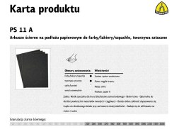 KLINGSPOR PAPIER ŚCIERNY WODNY P 600 PS11A/50szt .
