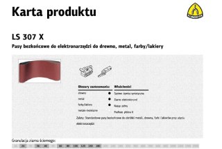 KLINGSPOR PASY BEZKOŃCOWE 75* 533 gr.150 LS307X /10szt.