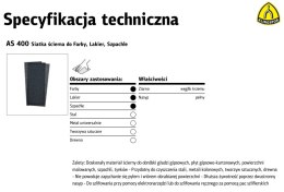 KLINGSPOR SIATKA ŚCIERNA AS400 gr. 40 /50szt. 115mm x 280mm