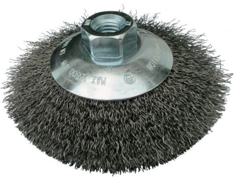 KLINGSPOR SZCZOTKA STOŻKOWA 125mm M14 BK600W DRUT FALISTY