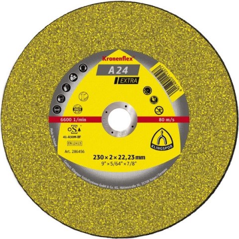 KLINGSPOR TARCZA DO METALU 125mm x 3,2mm x 22,2mm A24 Extra