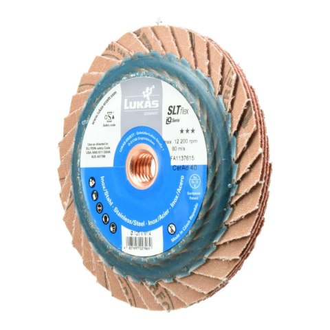 LUKAS ŚCIERNICA LISTKOWA 125mm P 40 SLTFLEX CERAMIC AD IQ-SERIES