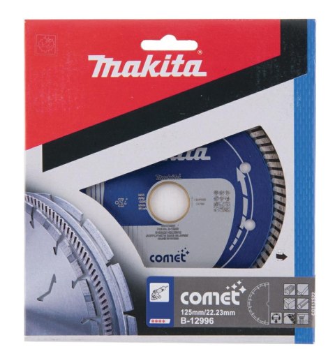 MAKITA TARCZA DIAMENTOWA 125x22,23mm PEŁNA (SUCHO/MOKRO) BETON, CEGŁA, PŁYTKI
