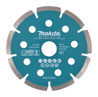 MAKITA TARCZA DIAMENTOWA 125x22,23mm SEGMENTOWA (NA SUCHO) BETON, GRANIT, MARMUR