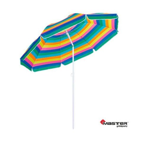 MASTER PARTY PARASOL PLAŻOWY NYLONOWY Z REGULACJĄ 2m