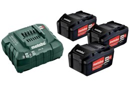 METABO AKUMULATOR 18V 4,0Ah x3 +ŁADOW. ASC 55
