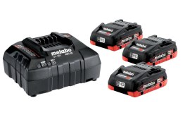 METABO AKUMULATOR 18V 4,0Ah LIHD 3szt. + ŁADOWARKA ASC 55