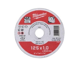 MILWAUKEE TARCZA M. 125x1mm CONTRACTOR (200). @W