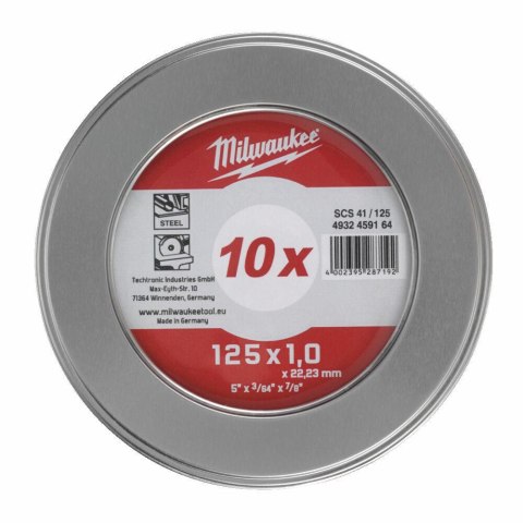 MILWAUKEE TARCZA M. 125x1mm PRO+ (10)...