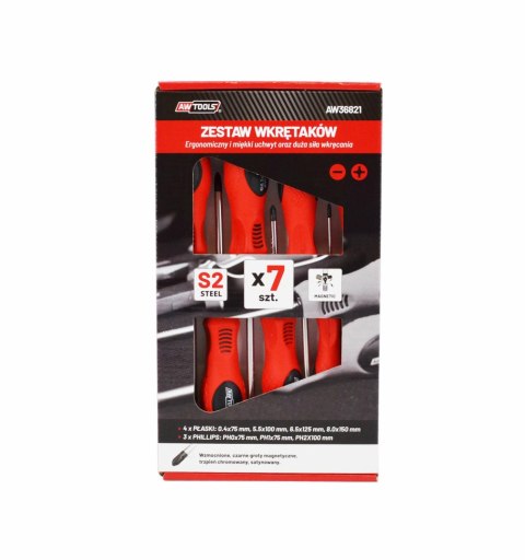 AWTOOLS ZESTAW WKRĘTAKÓW S2 / 7szt.