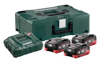 METABO ZESTAW AKUMULATORÓW 3 x 5.5Ah LIHD + ŁADOWARKA ASC 30-36 V + WALIZKA METALOC