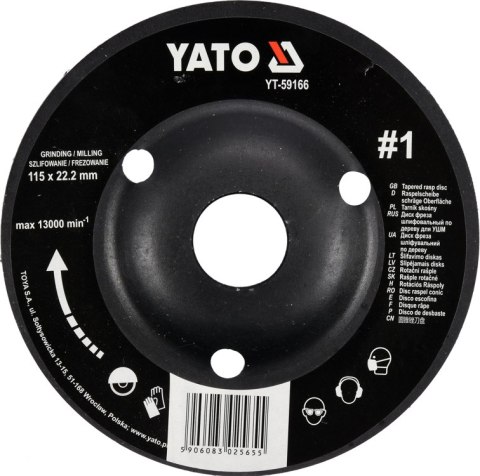YATO TARNIK SKOŚNY 115mm NR1