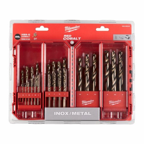 MILWAUKEE WIERTŁO METAL HSS CO KPL 25cz. /1-13mm/.