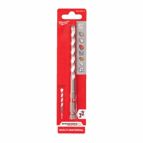 MILWAUKEE WIERTŁO UNIWERSALNE 7 x150mm