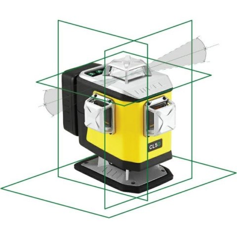 NIVEL SYSTEM LASER PŁASZCZYZNOWY CL5G 3x360° ZIELONY