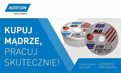 NORTON TARCZA.ALU 125mm x 1,0mm x 22,23mm /20szt. PUSZKA