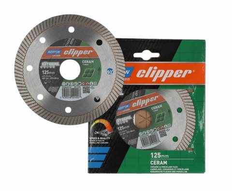 NORTON TARCZA DIAMENTOWA TURBO 125mm CLIPPER EXTREME CERAM