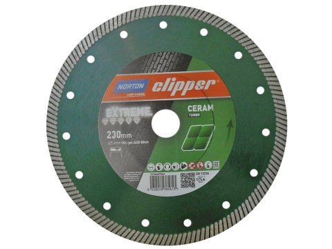 NORTON TARCZA DIAMENTOWA TURBO 230mm CLIPPER EXTREME CERAM