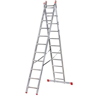 KASTOM DRABINA ALUMINIOWA 2x 8 STOPNI 150KG VHR