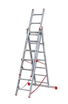KASTOM DRABINA ALUMINIOWA 3x13 STOPNI 150KG VHR