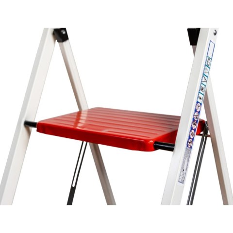 KASTOM DRABINA STALOWA 2 STOPNIE 150KG SZEROKOSTOPNIOWA