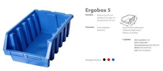 PATROL ERGOBOX 5 NIEBIESKI 330 x 500 x 180