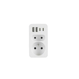 PLASTROL ROZGAŁĘŹNIK DWUKROTNY 2xUSB + 2xUSB C