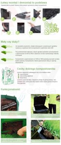 PROSPERPLAST KOMPOSTOWNIK 380L CZARNY