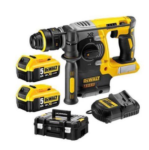 DEWALT MŁOT SDS+ 18V DCH274P2T 2,1J 2x5,0Ah + UCHWYT 13mm BL TSTAK