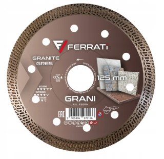 FERRATI TARCZA DIAMENTOWA TNĄCA GRANI Ø 125MM x 22,23 MM