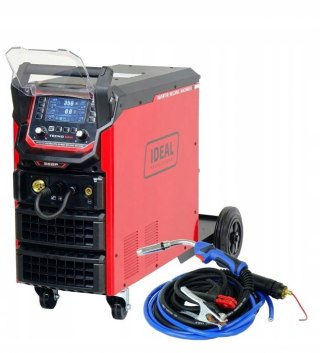 PROFESJONALNY MIGOMAT półautomat TECNOMIG 366PULSE SYNERGIA LCD ALU 4x4