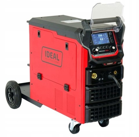 PROFESJONALNY MIGOMAT półautomat TECNOMIG 366PULSE SYNERGIA LCD ALU 4x4
