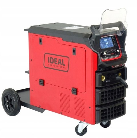 PROFESJONALNY MIGOMAT półautomat TECNOMIG 366PULSE SYNERGIA LCD ALU 4x4