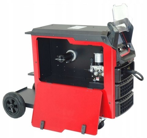 PROFESJONALNY MIGOMAT półautomat TECNOMIG 366PULSE SYNERGIA LCD ALU 4x4