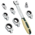 ROCKFORCE KLUCZ OCZKOWY-PRZEGUBOWY kpl. 8el. 8-19mm /WYMIENNY Z GRZECHOTKĄ