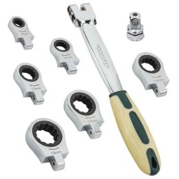 ROCKFORCE KLUCZ OCZKOWY-PRZEGUBOWY kpl. 8el. 8-19mm /WYMIENNY Z GRZECHOTKĄ