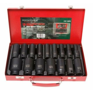 ROCKFORCE NASADKI UDAR.DŁUG. 6-K 16szt. 1/2" 10-36mm /WALIZKA