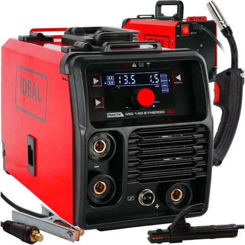 SPAWARKA INWERTOROWA MIGOMAT PÓŁAUTOMAT IDEAL PRAKTIK MIG 140 SYNERGIC LED