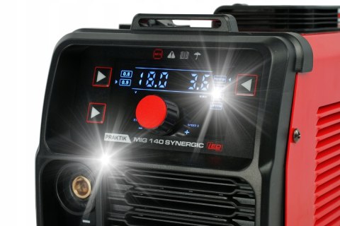 SPAWARKA INWERTOROWA MIGOMAT PÓŁAUTOMAT IDEAL PRAKTIK MIG 140 SYNERGIC LED