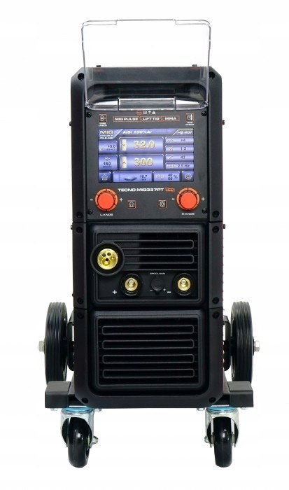 SPAWARKA MIGOMAT 300A 60% TECNOMIG 337 LCD PULSE SYNERGIC + WÓZEK IDEAL