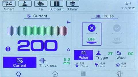Spawarka TIG IDEAL EXPERT 222 AC/DC PFC PULSE Pro5 LCD ALU MMA T-26 4m