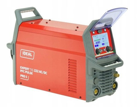 Spawarka TIG IDEAL EXPERT 222 AC/DC PFC PULSE Pro5 LCD ALU MMA T-26 4m