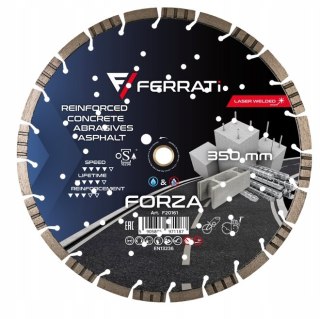 Tarcza diamentowa tnąca 1A1RSS 350mm 25,4-F4mm FORZA FERRATI