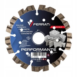 FERRATI TARCZA DIAMENTOWA TNĄCA PERFORMANTE Ø 125 MM x 22,23 MM