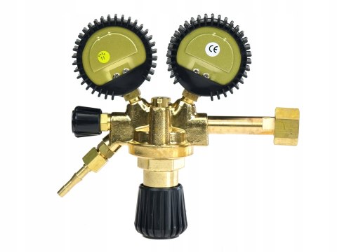 Reduktor do CO2 argon dwutlenek węgla MAXY CO2/Ar z 2 manometrami