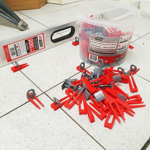 AWTOOLS SYSTEM POZIOMOWANIA ST 1,5mm 400(KLIPS 7-15mm)